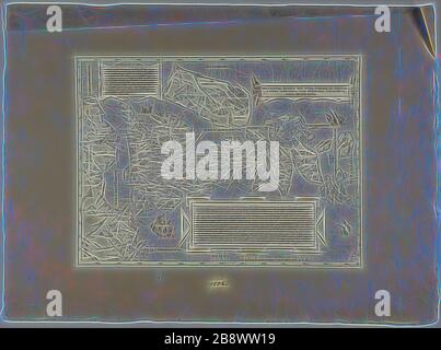 Britannia, 1558, nachgedruckt, ab dem Jahr 1889, unbekannter Künstler, Englisch, 19. Jahrhundert, England, Holzschnitt in Schwarz auf cremefarbenem Papier, 258 × 350 mm, neu von Gibon vorgestellt, Design von warmem, fröhlichem Leuchten von Helligkeit und Lichtstrahlen. Klassische Kunst mit moderner Note neu erfunden. Fotografie, inspiriert vom Futurismus, die dynamische Energie moderner Technologie, Bewegung, Geschwindigkeit und Kultur revolutionieren. Stockfoto