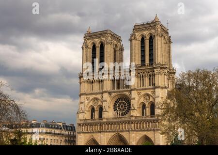 Kathedrale Notre Dame de Paris, Paris, Frankreich. Stockfoto