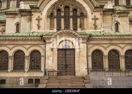 Sofie - 5. März 2020: St. Alexander Newski Kathedrale Stockfoto