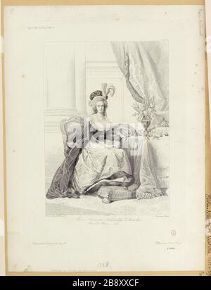 Gal.rie his.que Versailles MS/Marie Anteinette Stockfoto