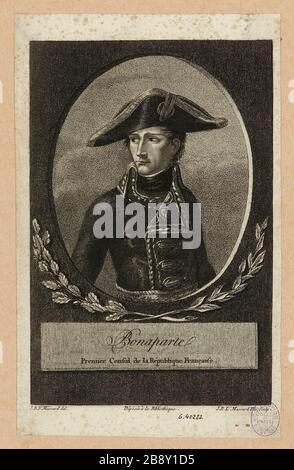 Bonaparte / erster Consul der französischen Republik. Stockfoto