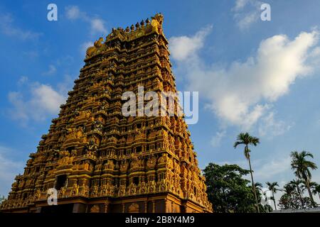 Nallur Kandaswamy Kovil Hindu-Tempel in Jaffna, Sri Lanka. Stockfoto