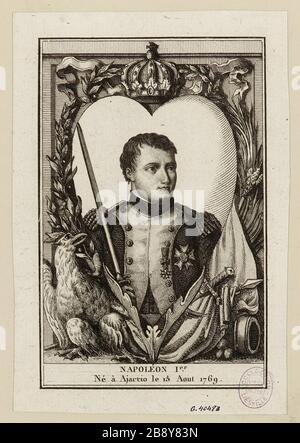 Napoleon / geboren am 15. August in Ajaccio. Stockfoto