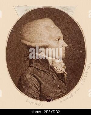 Maximilian François Isidore de Robespierre (1758 - 1794), Politiker. Stockfoto