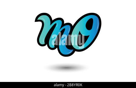 Logo und Designs für MO-Buchstaben Stock Vektor