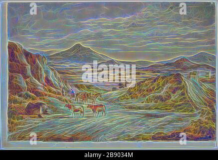 Wicklow Hills, 1843, Elizabeth Murray, Englisch, ca. 1815-1882, England, Aquarell über Graphitspuren auf elfenbeinfarbenem Taubpapier, 176 mm × 259 mm, von Gibon neu vorgestellt, Design von warmem, fröhlichem Leuchten von Helligkeit und Lichtstrahlen. Klassische Kunst mit moderner Note neu erfunden. Fotografie, inspiriert vom Futurismus, die dynamische Energie moderner Technologie, Bewegung, Geschwindigkeit und Kultur revolutionieren. Stockfoto