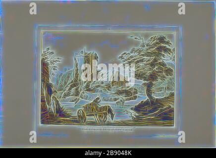 Der Eingang zu Chepstow Castle, 1776, Paul Sandby, Englisch, 1731-1809, England, Aquatint auf cremefarbenem Papier, 237 × 314 mm (Platte), 320 × 463 mm (Blatt), neu von Gibon, Design von warmem, fröhlichem Leuchten von Helligkeit und Lichtstrahlen. Klassische Kunst mit moderner Note neu erfunden. Fotografie, inspiriert vom Futurismus, die dynamische Energie moderner Technologie, Bewegung, Geschwindigkeit und Kultur revolutionieren. Stockfoto