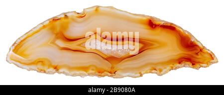 Exquisiter Naturstein in üppiger orange Farbe als Teil Ihrer Projektarbeit. Stockfoto