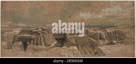 Gegenüber von Sannois während der Belagerung von Paris, 1870-1871 Stockfoto