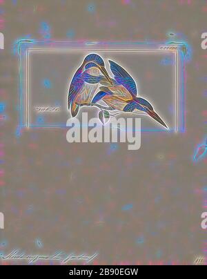 Alcedo euryzona, Print, der blaugebänderte Eisvogel (Alcedo euryzona), ist eine Königsfischart in der Familie Alcedinae. Seine natürlichen Lebensräume sind subtropischer oder tropisch feuchter Tieflandwald, subtropischer oder tropischer Mangrovenwald und Flüsse., 1820-1863, von Gibon neu erdacht, Design von warmem, fröhlichem Leuchten von Helligkeit und Lichtstrahlen. Klassische Kunst mit moderner Note neu erfunden. Fotografie, inspiriert vom Futurismus, die dynamische Energie moderner Technologie, Bewegung, Geschwindigkeit und Kultur revolutionieren. Stockfoto
