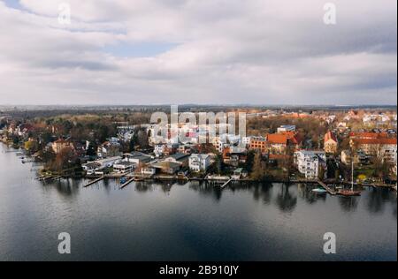 Luftbild Friedrichshagen, Köffick in Berlin Deutschland Stockfoto