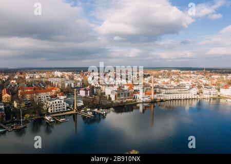 Luftbild Friedrichshagen, Köffick in Berlin Deutschland Stockfoto