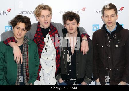 März 2017 - London, England, Großbritannien - WE Day 2017, SSE Wembley Arena - Outside Arrivals Photo Shows: Bradley Simpson, James McVey, Tristan Evans und Co Stockfoto