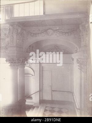 68 RUE FRANCOIS MIRON - HOTEL BEAUVAIS '68, rue François Miron, hôtel de Beauvais', Paris (IVème arr.), 1902. Photographie d'Eugène Atget (1857-1927). Paris, musée Carnavalet. Stockfoto