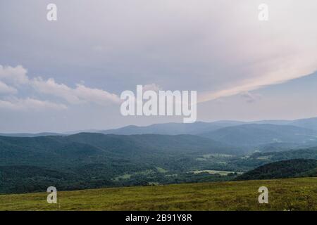 Wetlinska Polonyna im Bieszczady-Gebirge in Polen Stockfoto