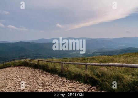 Wetlinska Polonyna im Bieszczady-Gebirge in Polen Stockfoto