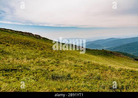 Wetlinska Polonyna im Bieszczady-Gebirge in Polen Stockfoto