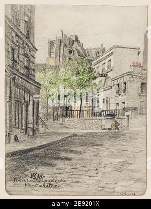 Place Emile Goudeau Montmartre im Jahr 1929 Stockfoto