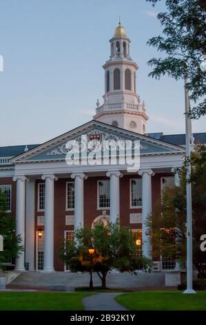 Baker Library Harvard University Boston Massachusetts Stockfoto