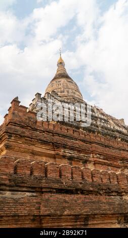 Shwesandaw Pagode Bagan Myanmar von König Anawrahta erbaut. Stockfoto