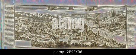 Herbipolis Würzburg, Würzburg, Main in Bayern, unterzeichnet: G. Bodenehr fec. et Exc., a., v. Platte 196, S. 51, Gabriel Bodenehr, d. Ä (fec. et exc.), 1710, Gabriel Bodenehr: Europens Pracht und Macht in 200 Kupfer-Stücken: worinnen nicht nur allein sterben berühmtest und Ansehnlichste, sondern auch andere Stätte, Festungen, Schlösser, Klöster, Pässe, Residentien, Palläste, Wasserfälle dises volckreichen Welttheils vermittelst Anmuthiger und eigentlicher Prospecte, Sambt Sonthofen geographischer Beschreibung zu Nuzen u Sonderm. Gemüth vergnügender Ergözung vorgestellet werden. Augspurg: [Selbstverlag Stockfoto
