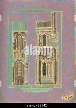 Beverley Minster, Yorkshire, Abteilungsinnere, Beverley Minster in Beverley, East Riding of Yorkshire, signiert: Gezeichnet von A. Pugin, Etch'd von I. Le Keux, Published by Longman & Co, Fig. 42, nach S. 260, Pugin, Augustus Charles (Zeichnung), Keux, John Le (Radierung), Longman & Co. (Veröffentlicht), 1820, John Britton: The Architectural Antiquities of Great Britain: Representated and Illustrated in a series of views, elevations, Plans, sections and Details of various ancient English Efications: With historical and descriptive accounts of each. Bd. 5. London: J. Taylor, 1807-1826, neu gestaltet von Gibon, desi Stockfoto