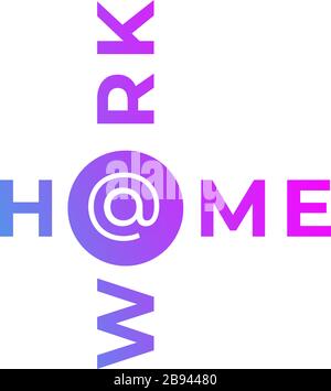 Quarantänekonzept des Coronavirus. Arbeiten von zu Hause. Ein Arbeiter sitzt auf der Couch und arbeitet auf Laptop. Stock Vektor