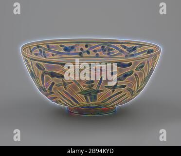 Schüssel, Ming-Dynastie, Ming-Dynastie, 1500-1599, Swatow Ware mit Emailglasuren, 9,5 x 21,2 cm, Asian Art, von Gibon neu vorgestellt, Design von warmem, fröhlichem Leuchten von Helligkeit und Lichtstrahlen. Klassische Kunst mit moderner Note neu erfunden. Fotografie, inspiriert vom Futurismus, die dynamische Energie moderner Technologie, Bewegung, Geschwindigkeit und Kultur revolutionieren. Stockfoto