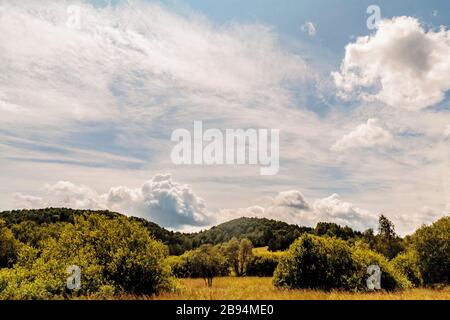 Wola Michowa im Bieszczady-Gebirge in Polen Stockfoto