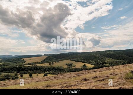 Smolnik am Fluss Oslawa im Bieszczady-Gebirge in Polen Stockfoto