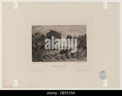 Blockierte Paris [das schreckliche Jahr, 1872 IV] Stockfoto