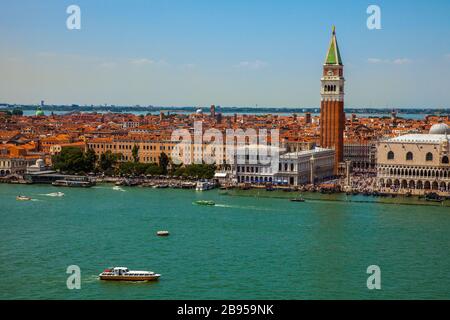 Luftaufnahme von Venedig, Italien Stockfoto