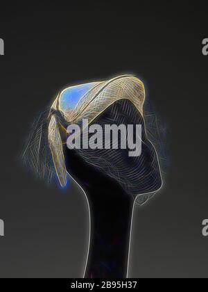 hut, Anfang der vierziger Jahre, Seide, Baumwolle, Strohhalm, Klebstoff, 7 x 10 x 9 Zoll, Etikett: 13-21. OKTOBER, Rose, 8. OKTOBER. Rue de la Paix. Paris, Textil und Fashion Arts, von Gibon neu vorgestellt, Design von warmem, fröhlichem Glanz von Helligkeit und Lichtstrahlen. Klassische Kunst mit moderner Note neu erfunden. Fotografie, inspiriert vom Futurismus, die dynamische Energie moderner Technologie, Bewegung, Geschwindigkeit und Kultur revolutionieren. Stockfoto