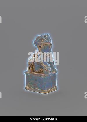 Hund von FO, Datum unbekannt, Keramik oder Porzellan, H: 5-1/2', Asian Art, von Gibon neu vorgestellt, Design von warmem, fröhlichem Leuchten von Helligkeit und Lichtstrahlen. Klassische Kunst mit moderner Note neu erfunden. Fotografie, inspiriert vom Futurismus, die dynamische Energie moderner Technologie, Bewegung, Geschwindigkeit und Kultur revolutionieren. Stockfoto