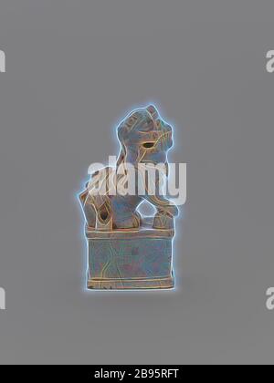 Hund von FO, Datum unbekannt, Keramik oder Porzellan, H: 5-1/2', Asian Art, von Gibon neu vorgestellt, Design von warmem, fröhlichem Leuchten von Helligkeit und Lichtstrahlen. Klassische Kunst mit moderner Note neu erfunden. Fotografie, inspiriert vom Futurismus, die dynamische Energie moderner Technologie, Bewegung, Geschwindigkeit und Kultur revolutionieren. Stockfoto