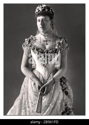 Die Prinzessin Beatrice aus dem Vereinigten Königreich (Beatrice Mary Victoria Feodore; später Prinzessin Henry von Battenberg; 14. April 1857 - 26. Oktober 1944) war die fünfte Tochter und das jüngste Kind von Königin Victoria und Prinz Albert. Beatrice war das letzte von Königin Victorias Kindern, das 66 Jahre nach dem ersten starb, ihre ältere Schwester Alice. Stockfoto
