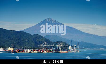 Berg fuji und Shizuoka Präfektur in Japan Stockfoto