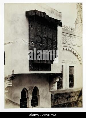 UNIVERSAL-AUSSTELLUNG VON 1889: DIE STRASSEN DER KAIROER 'Ausstellung Universelle de 1889 : la rue du Caire'. Photographie d'Alfred Normand. Paris, musée Carnavalet. Stockfoto