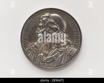 Molière Jules-Clément Chaplain (1839-1909). Molière (1622-1673). Argent. Paris, musée Carnavalet. Stockfoto