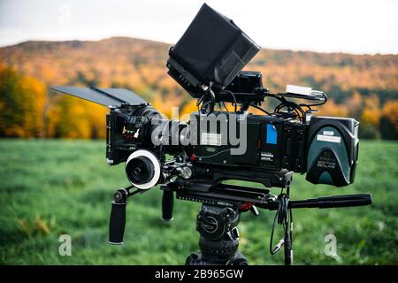 Phantom Flex4k digitale High-Speed-Filmkamera in Vermont während der Herbsttagsspitze. Stockfoto