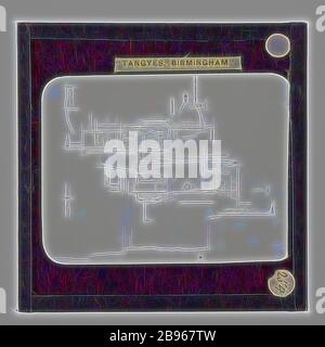 Laternenrutsche - Tangyes Ltd, Diagramm, um 1910, einer von 239 Glas-Laternenschiebeschienen, die Produkte von Tangyes Limited Ingenieuren aus Birmingham, England, darstellen. Die Bilder umfassen verschiedene Produkte wie Motoren, Kreiselpumpen, Hydraulikpumpen, Gashersteller, Materialprüfmaschinen, Pressen, Werkzeugmaschinen, hydraulische Hebemaschinen usw. Tangyes war ein Unternehmen, das von 1857 bis 1957 betrieben wurde. Sie produzierten eine Vielzahl von Engineering, Reimagined von Gibon, Design von warmen fröhlich glühen von Helligkeit und Lichtstrahlen Ausstrahlung. Klassische Kunst neu erfunden mit einem modernen Twist. Fotografie inspiriert Stockfoto