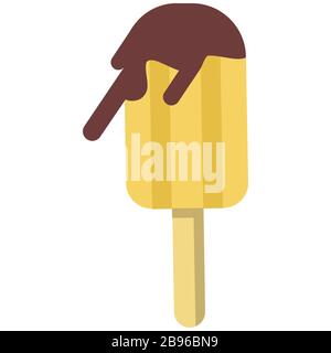 Eis am Stiel Stockfoto