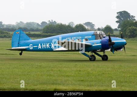 Ein AVRO ANSON C.19/II in Old Warden, Bedfordshire im Jahr 2010 Stockfoto