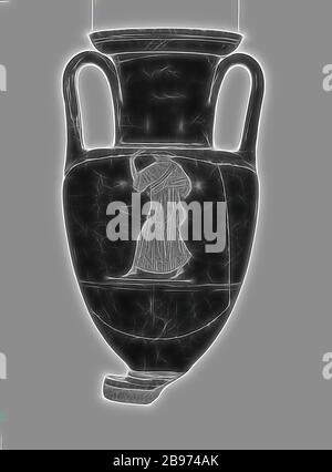 Nachahmung einer attischen Rotfiguren-Nolan Amphora und drei unverbundene Fragmente, unbekannt, Europa (?), 20. Jahrhundert, Terrakotta, 39,4 cm (15 1/2 in.), von Gibon neu vorgestellt, Design von warmfröhlichem Leuchten von Helligkeit und Lichtstrahlen. Klassische Kunst mit moderner Note neu erfunden. Fotografie, inspiriert vom Futurismus, die dynamische Energie moderner Technologie, Bewegung, Geschwindigkeit und Kultur revolutionieren. Stockfoto