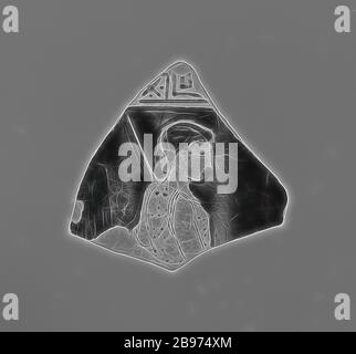 Dachgeschoss Redfigure-Lekythos-Fragment, das als lose Verbindung mit dem Achilles-Maler Athen, Griechenland, 450 - 440 v. Chr., Terrakotta, 5 cm (1 15/16 in.) zugeschrieben wird, von Gibon neu vorgestellt, Design von warmfröhlichem Leuchten von Helligkeit und Lichtstrahlen. Klassische Kunst mit moderner Note neu erfunden. Fotografie, inspiriert vom Futurismus, die dynamische Energie moderner Technologie, Bewegung, Geschwindigkeit und Kultur revolutionieren. Stockfoto