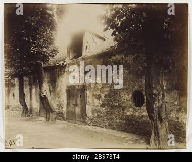 HALLEN DES WEINLAGERS Bercy, 12. BEZIRK, PARIS Halles aux vins des entrepôts de Bercy, Paris (XIIème arr.), 1913. Photographie d'Eugène Atget (1857-1927). Paris, musée Carnavalet. Stockfoto