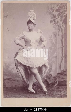 PORTRÄT VON GOULUE Portrait de la Goulue, danseuse de music-Hall française, vers 1900. Photographie anonyme. Paris, musée Carnavalet. Stockfoto