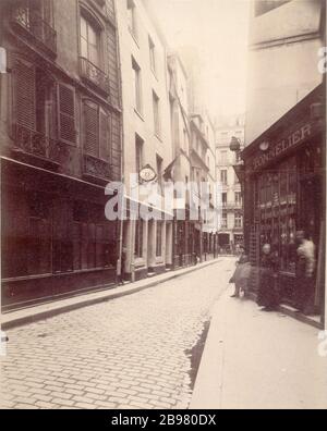 HAUS Nicolas Flamel Maison de Nicolas Flamel, 51 rue de Montmorency. Paris (IIIème-Bezirk), 1902. Photographie d'Eugène Atget (1857-1927). Paris, musée Carnavalet. Stockfoto