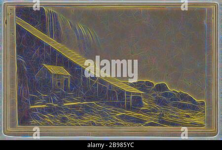 Point View, Niagara Falls, N.Y., Samuel J. Mason (American, Active Niagara Falls, New York 1860er), 1865–1870, Albumen Silberdruck, Reimagined by Gibon, Design von warmen fröhlich glühen von Helligkeit und Lichtstrahlen Ausstrahlung. Klassische Kunst neu erfunden mit einem modernen Twist. Fotografie inspiriert von Futurismus, umarmt dynamische Energie der modernen Technologie, Bewegung, Geschwindigkeit und Kultur revolutionieren. Stockfoto