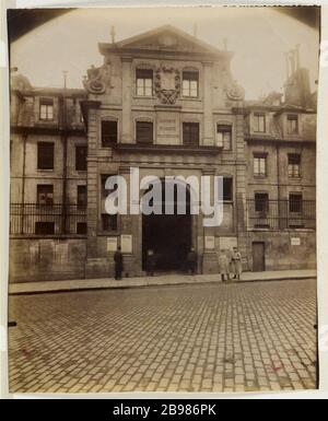 GEFÄNGNIS Saint Lazare, 107 RUE DU FAUBOURG-SAINT-DENIS, 10. BEZIRK, PARIS Prison de Saint Lazare, 107 rue du Faubourg-Saint-Denis, Paris (Xème arr.), im Jahr 1909. Photographie d'Eugène Atget (1857-1927). Paris, musée Carnavalet. Stockfoto